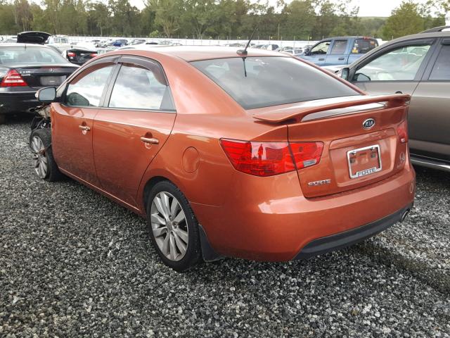 KNAFW4A3XA5307072 - 2010 KIA FORTE SX ORANGE photo 3