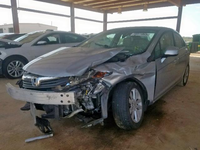 2HGFB2F94CH566489 - 2012 HONDA CIVIC EXL 银色 照片 2