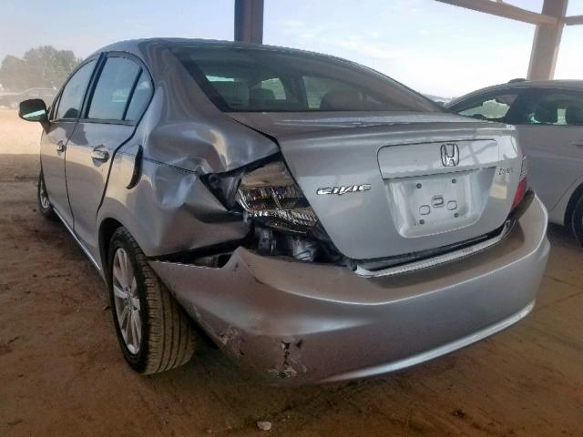 2HGFB2F94CH566489 - 2012 HONDA CIVIC EXL 银色 照片 3