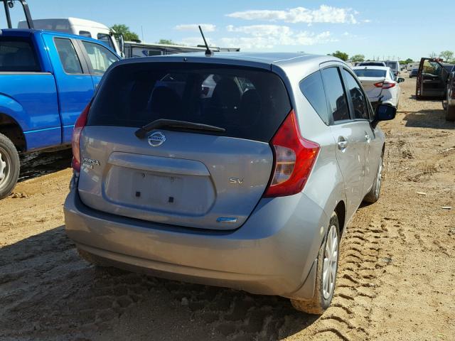 3N1CE2CP5FL442371 - 2015 NISSAN VERSA NOTE SILVER photo 4