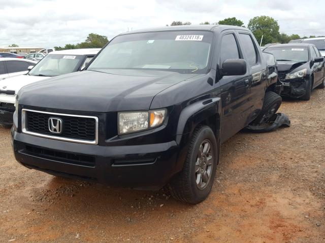 2HJYK16378H541070 - 2008 HONDA RIDGELINE BLACK photo 2