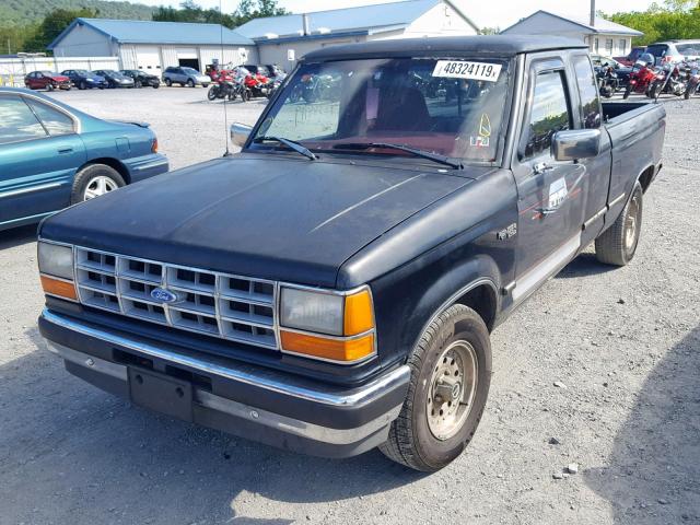 1FTCR14AXNPA85309 - 1992 FORD RANGER SUP BLACK photo 2