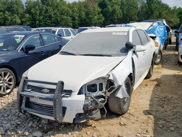 2G1WD5EM5A1146528 - 2010 CHEVROLET IMPALA POL WHITE photo 2