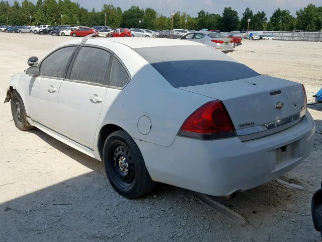 2G1WD5EM5A1146528 - 2010 CHEVROLET IMPALA POL WHITE photo 3