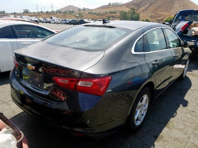 1G1ZB5ST5HF285432 - 2017 CHEVROLET MALIBU LS BLACK photo 4