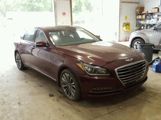 KMHGN4JE7GU138053 - 2016 HYUNDAI GENESIS 3. MAROON photo 1