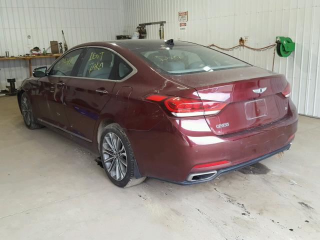 KMHGN4JE7GU138053 - 2016 HYUNDAI GENESIS 3. MAROON photo 3