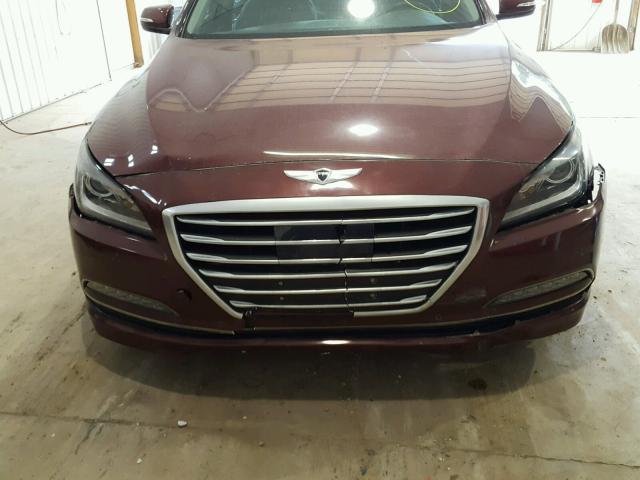 KMHGN4JE7GU138053 - 2016 HYUNDAI GENESIS 3. MAROON photo 9