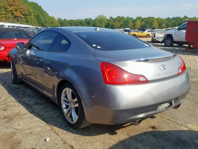 JNKCV64E88M115438 - 2008 INFINITI G37 BASE SILVER photo 3