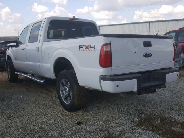 1FT7W2BT1BEC05719 - 2011 FORD F250 SUPER WHITE photo 3