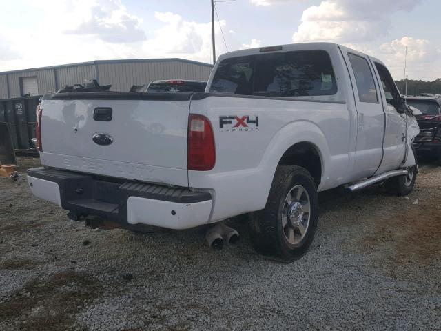 1FT7W2BT1BEC05719 - 2011 FORD F250 SUPER WHITE photo 4