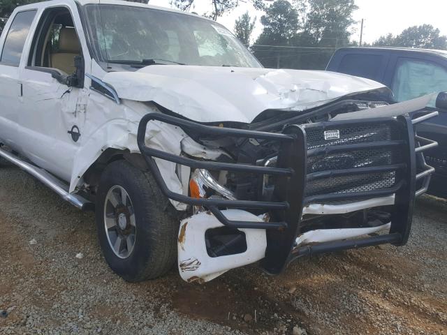 1FT7W2BT1BEC05719 - 2011 FORD F250 SUPER WHITE photo 9