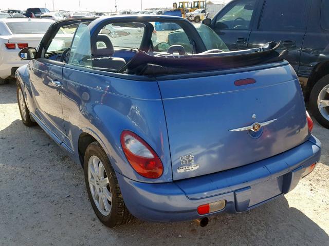 3C3JY55E76T311827 - 2006 CHRYSLER PT CRUISER BLUE photo 3