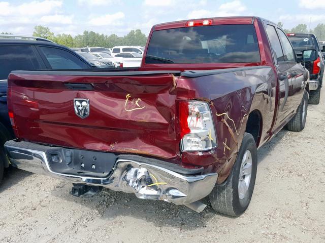 1C6RR6FG8KS516240 - 2019 RAM 1500 CLASS MAROON photo 4