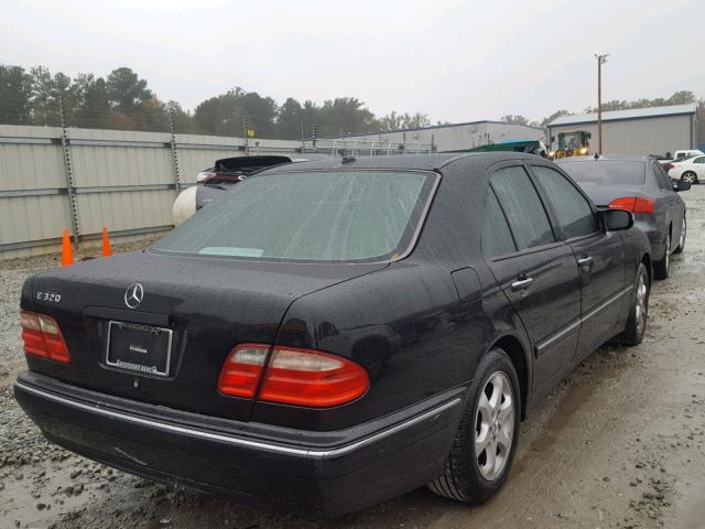 WDBJF65J42B414606 - 2002 MERCEDES-BENZ E 320 BLACK photo 4