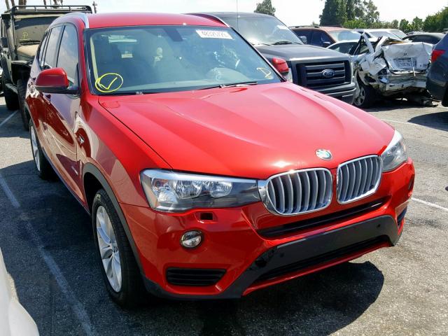 5UXWZ7C53H0V85750 - 2017 BMW X3 SDRIVE2 RED photo 1