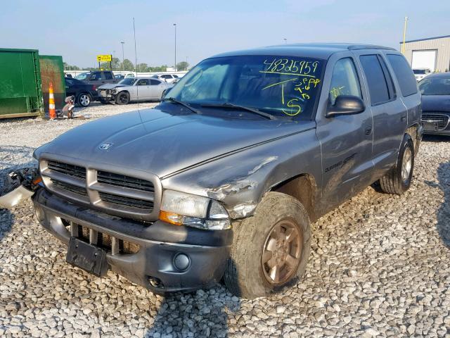 1B4HR28N31F509323 - 2001 DODGE DURANGO SILVER photo 2