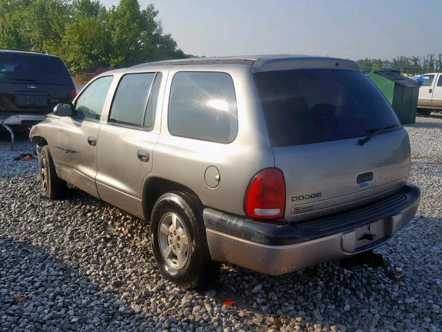 1B4HR28N31F509323 - 2001 DODGE DURANGO SILVER photo 3