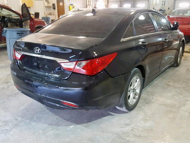 5NPEB4AC9DH673278 - 2013 HYUNDAI SONATA GLS BLACK photo 4