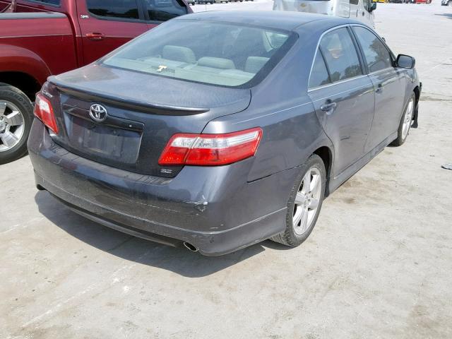 4T1BK46K67U520723 - 2007 TOYOTA CAMRY NEW GRAY photo 4