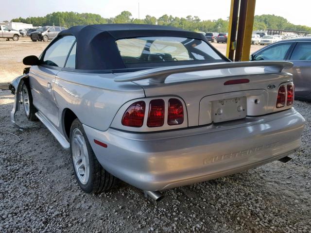 1FAFP45X4WF168626 - 1998 FORD MUSTANG GT SILVER photo 3