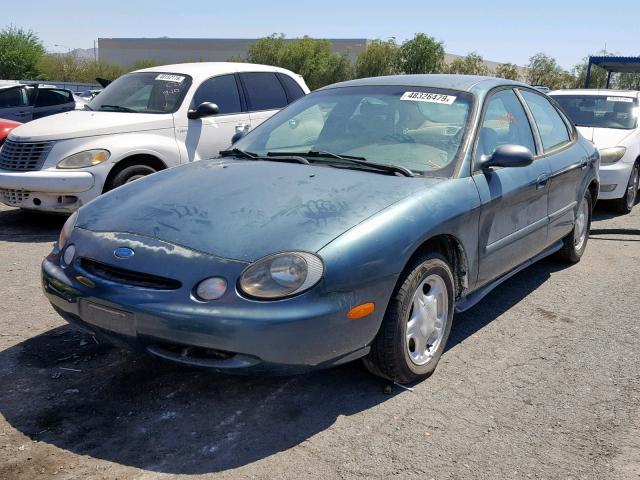 1FALP52U4TG239476 - 1996 FORD TAURUS GL GREEN photo 2