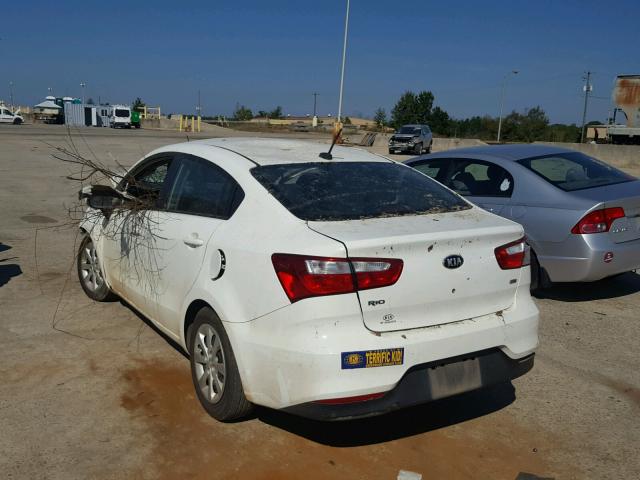 KNADM4A34G6682049 - 2016 KIA RIO LX WHITE photo 3