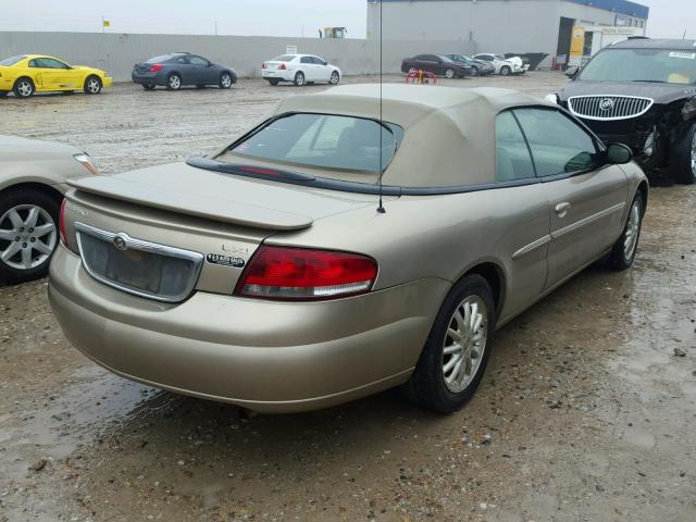 1C3EL55T03N552929 - 2003 CHRYSLER SEBRING LX GOLD photo 4