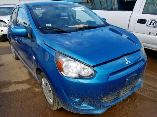 ML32A3HJ2FH042669 - 2015 MITSUBISHI MIRAGE DE BLUE photo 1