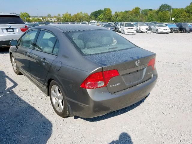 2HGFA16918H321279 - 2008 HONDA CIVIC EXL 灰色 照片 3