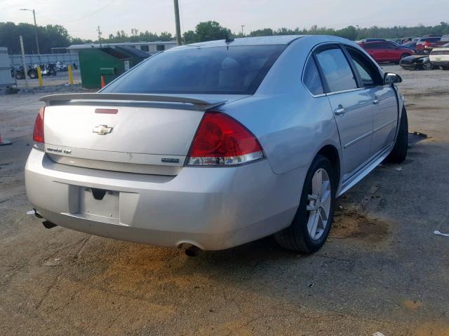 2G1WC5E30D1141851 - 2013 CHEVROLET IMPALA LTZ SILVER photo 4