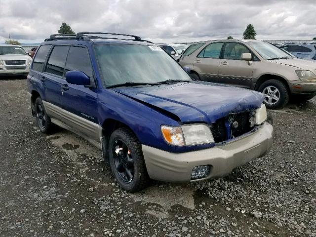 JF1SF65561H756648 - 2001 SUBARU FORESTER S BLUE photo 1