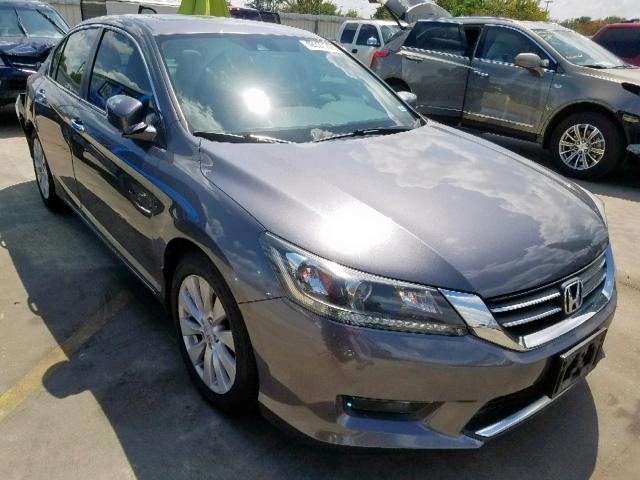 1HGCR2F81EA218897 - 2014 HONDA ACCORD EXL GRAY photo 1