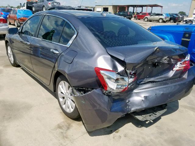 1HGCR2F81EA218897 - 2014 HONDA ACCORD EXL GRAY photo 3