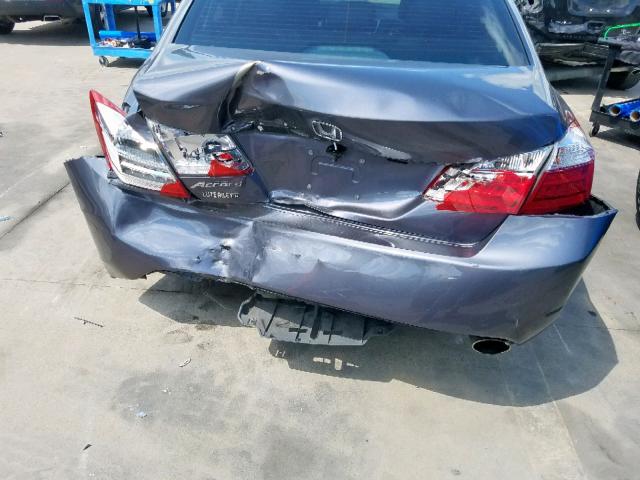 1HGCR2F81EA218897 - 2014 HONDA ACCORD EXL GRAY photo 9