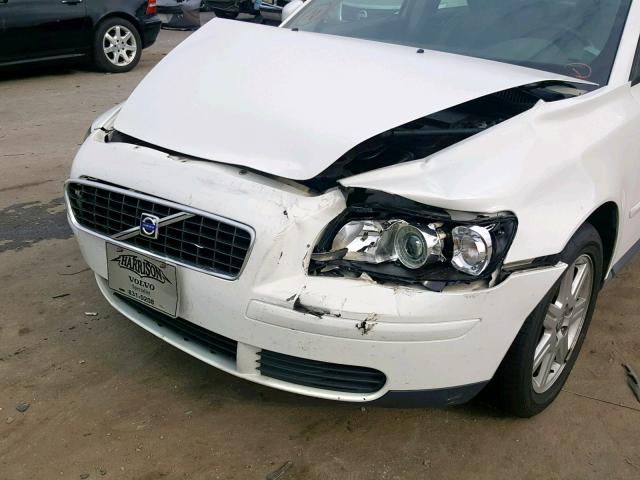 YV1MS382072276304 - 2007 VOLVO S40 2.4I WHITE photo 9