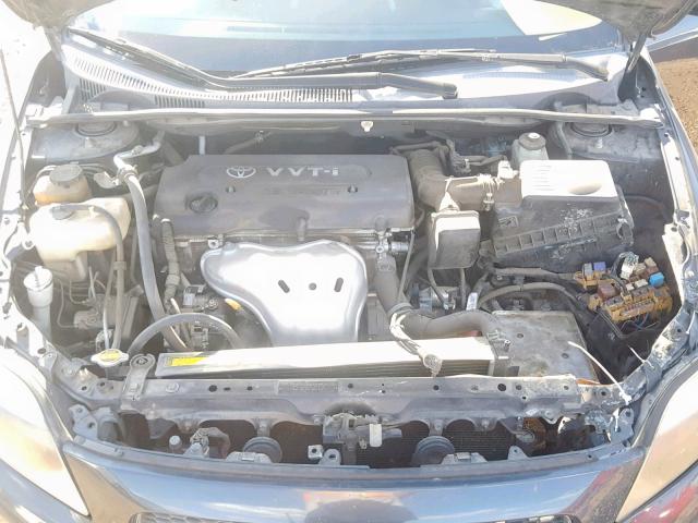JTKDE177470190674 - 2007 TOYOTA SCION TC ნაცრისფერი ფოტო 7