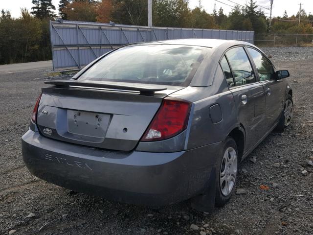 1G8AJ52F24Z144743 - 2004 SATURN ION LEVEL GRAY photo 4
