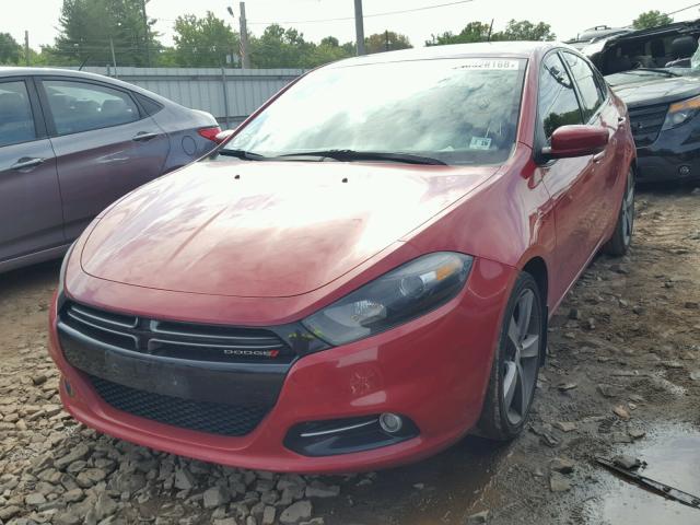 1C3CDFEB4ED906218 - 2014 DODGE DART GT RED photo 2