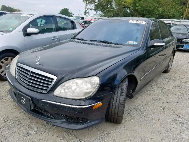 WDBNG84J14A408492 - 2004 MERCEDES-BENZ S 500 4MAT BLACK photo 2