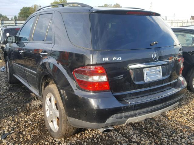 4JGBB86E48A393491 - 2008 MERCEDES-BENZ ML 350 BLACK photo 3