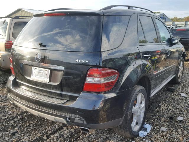 4JGBB86E48A393491 - 2008 MERCEDES-BENZ ML 350 BLACK photo 4