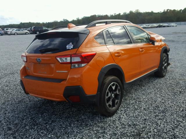 JF2GTABC6JH227751 - 2018 SUBARU CROSSTREK ORANGE photo 4