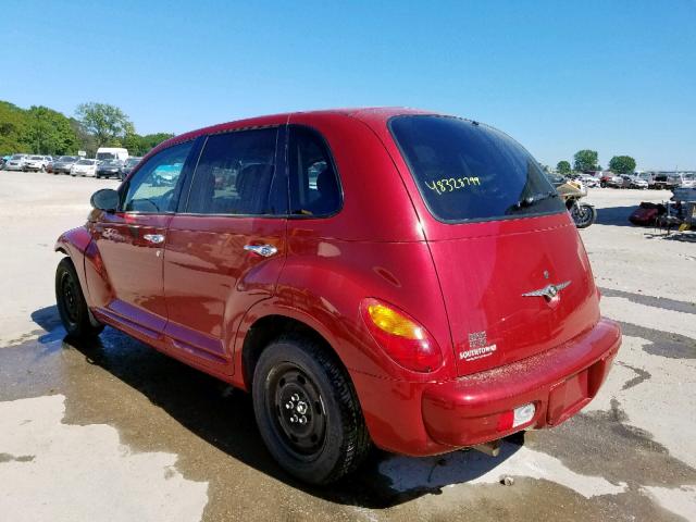 3C4FY58BX5T582494 - 2005 CHRYSLER PT CRUISER RED photo 3