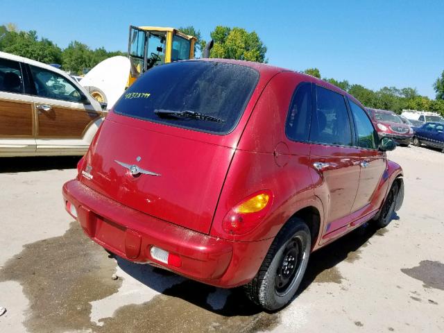 3C4FY58BX5T582494 - 2005 CHRYSLER PT CRUISER RED photo 4