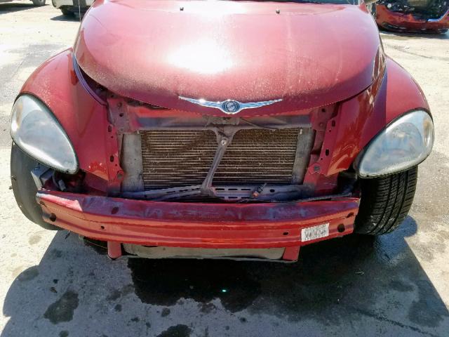 3C4FY58BX5T582494 - 2005 CHRYSLER PT CRUISER RED photo 9