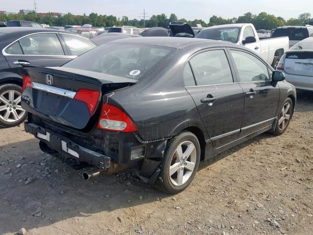 2HGFA16629H343220 - 2009 HONDA CIVIC LX-S შავი ფოტო 4