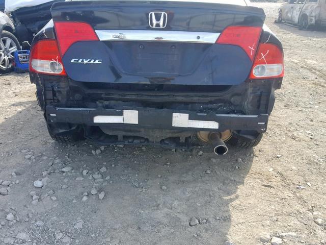 2HGFA16629H343220 - 2009 HONDA CIVIC LX-S შავი ფოტო 9