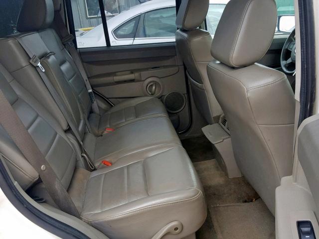 1J8HG48N96C304157 - 2006 JEEP COMMANDER თეთრი ფოტო 6