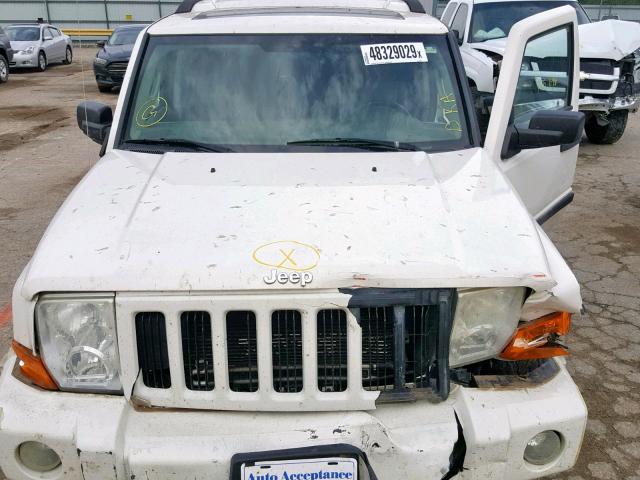 1J8HG48N96C304157 - 2006 JEEP COMMANDER თეთრი ფოტო 7